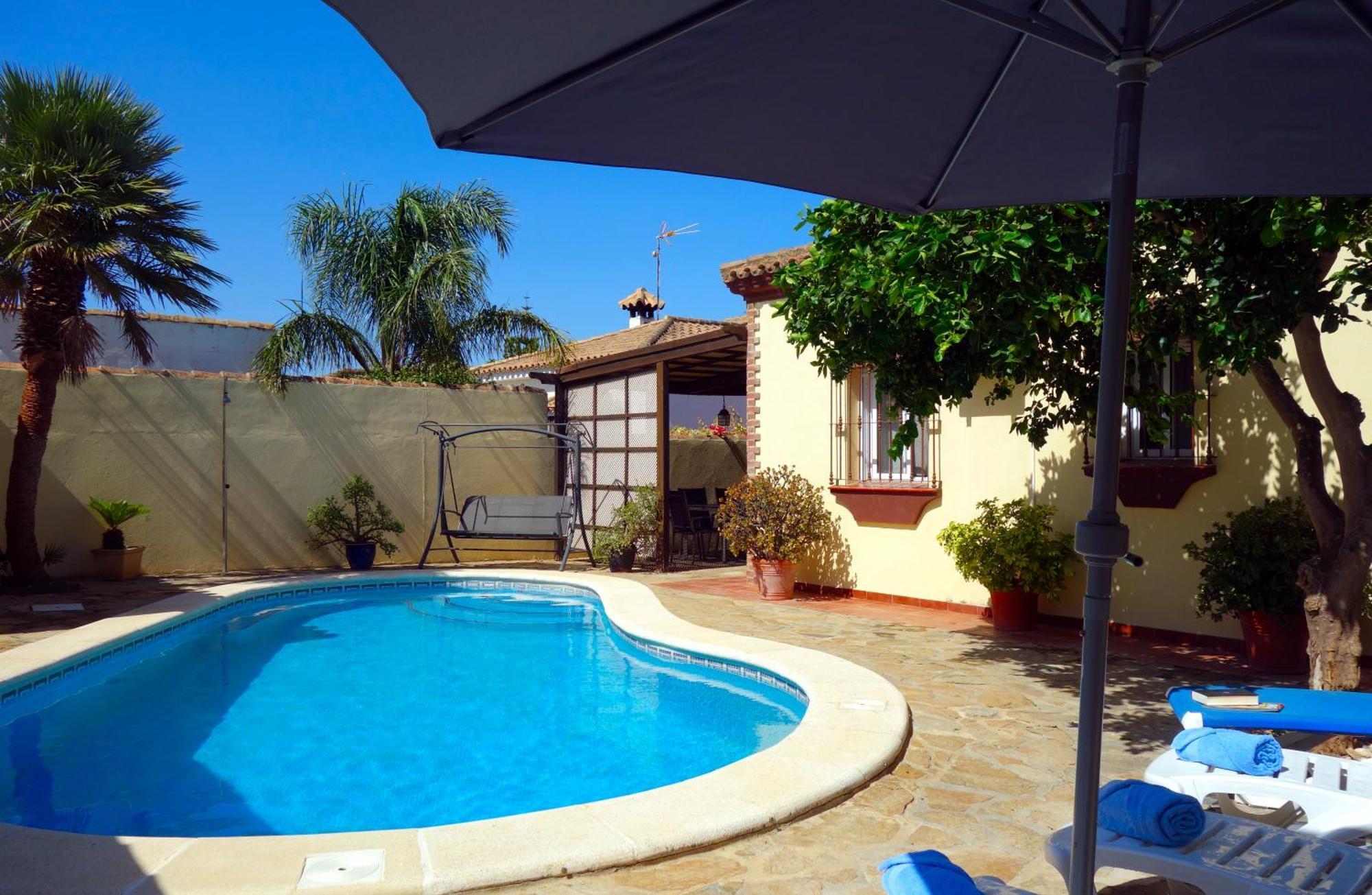 Casa Limon - Ferienhaus - Pool - Klimaanlage - W-Lan Chiclana de la Frontera Exterior foto